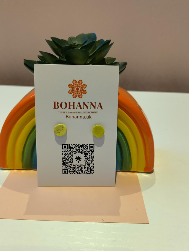 Lemon Drop Gold-Leaf Stud Earrings