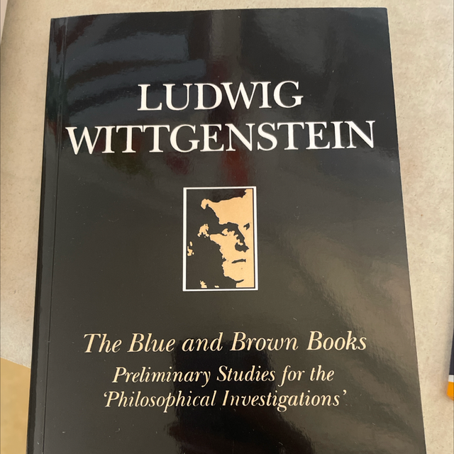 Blue And Brown Books Ludwig Wittgenstein