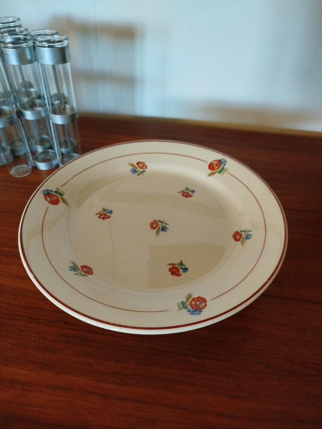 Assiette montée bucolique vintage 