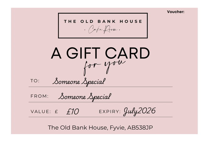 Cake Room Gift Voucher 