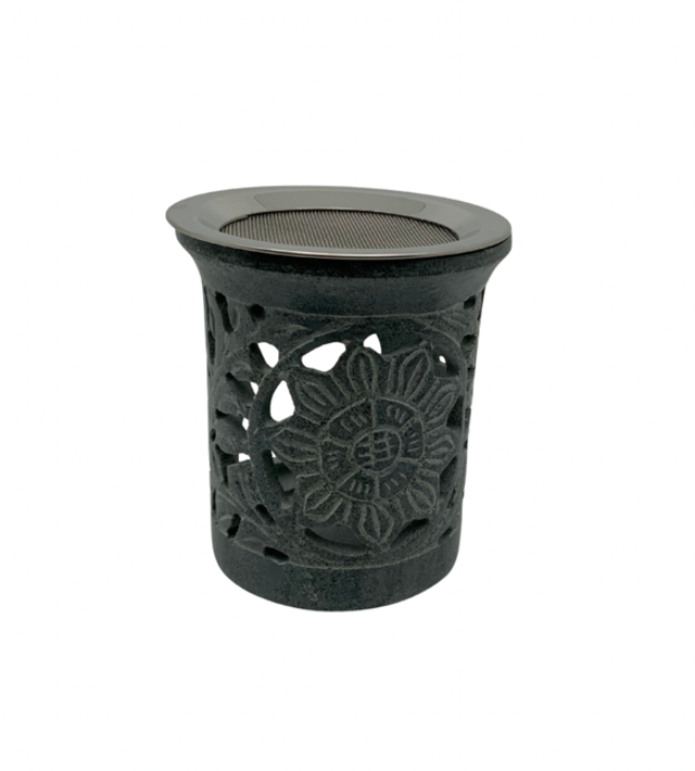 Brûleur d’encens en pierre ollaire « sunflower »