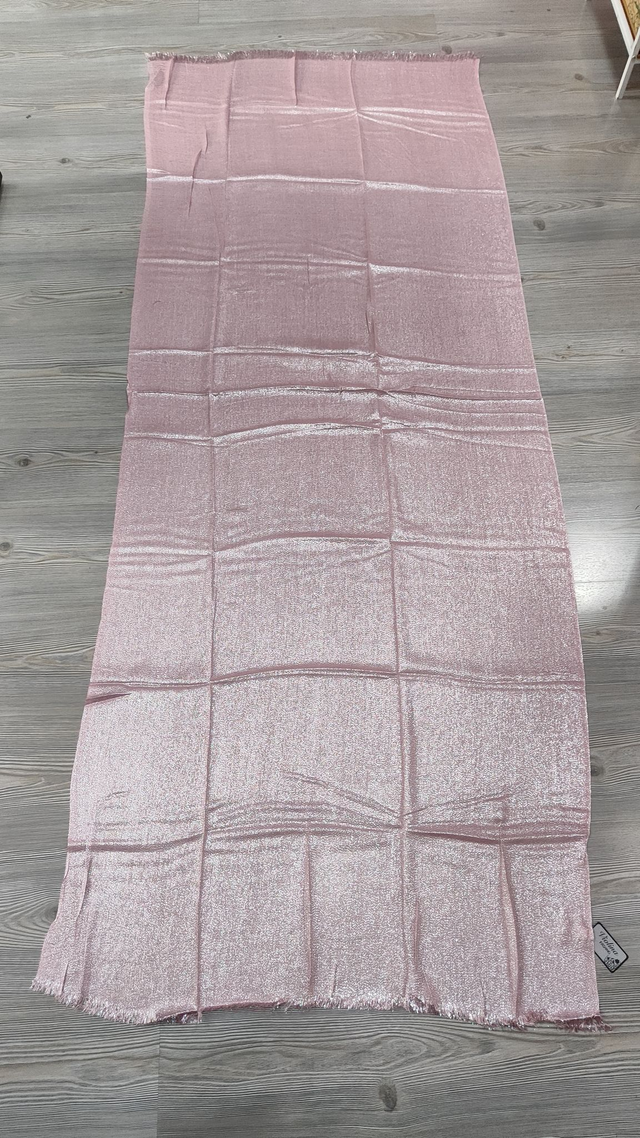 Stola ROSA elegante misto seta viscosa nuova con cartellino