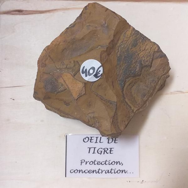 oeil de tigre (pierre brute) 