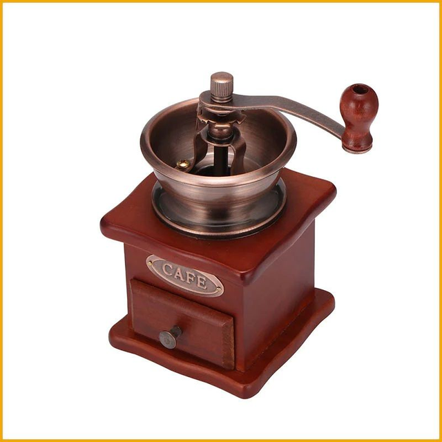 Retro Holz Kaffeemühle