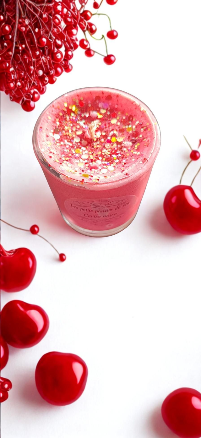 Bougie Cerise Noire Explosive 