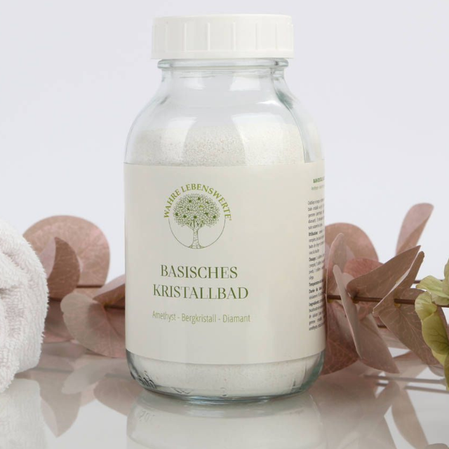 Bain alcalin aux pierres précieuses