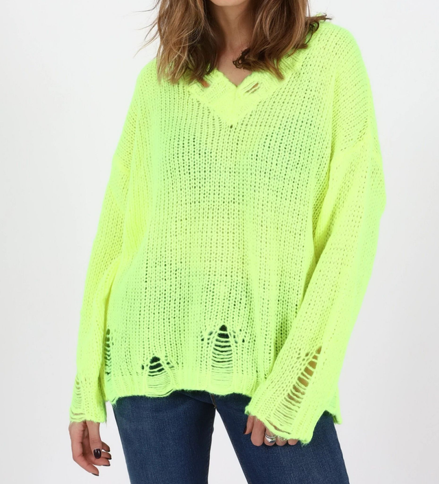 SHOP ART maglia scollo V maniche lunghe