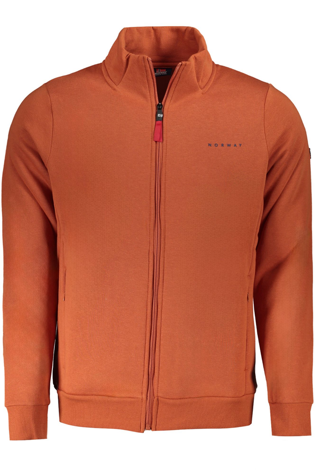 NORWAY 1963 FELPA CON ZIP UOMO MARRONE