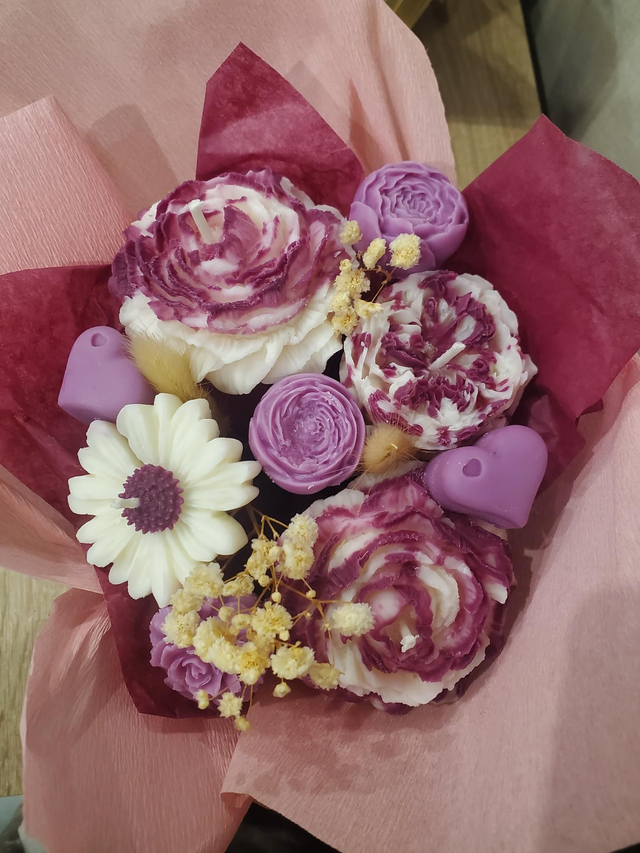 Bouquet bougies fondants