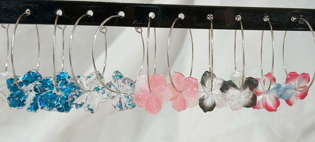 Boucles "Hawaï coloré"