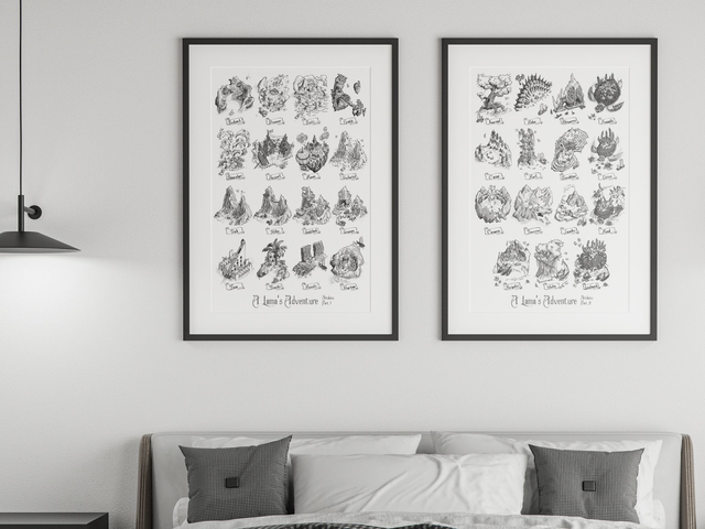 Lot de 2 Affiches - L'aventure du Lama - Partie 1 et 2