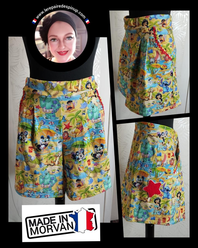 Short Modèle Disney figurines T42/50