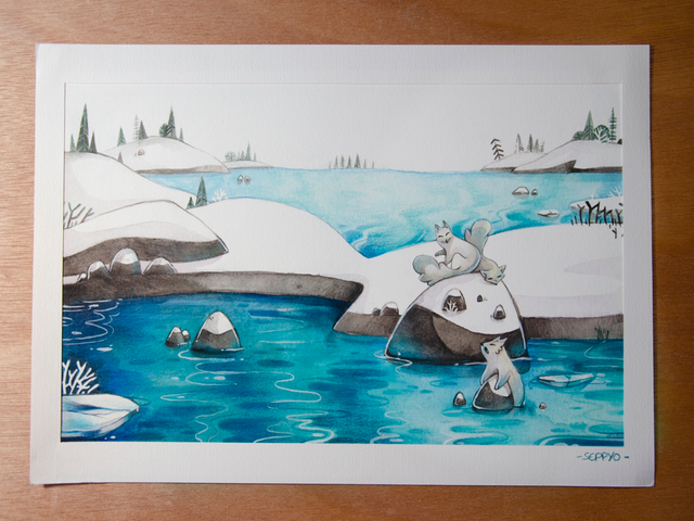 Les petits renard du lac