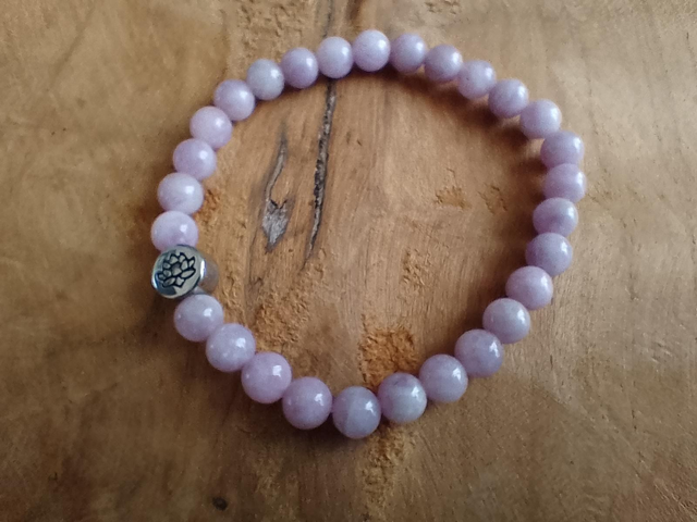 Bracelet Lepidolite claire - 6 mm