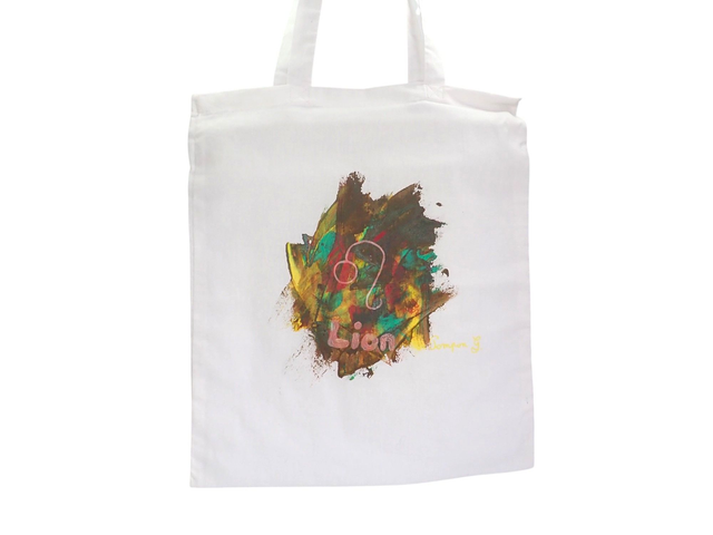 Sac cabas peint à la main