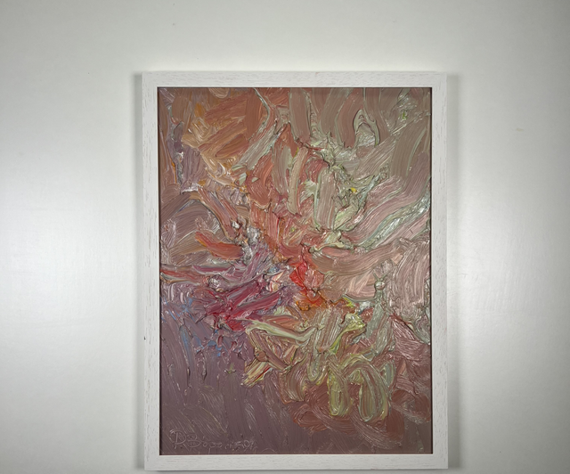  „Morgendistel“  Öl auf PVC-Platte, 40 × 30 cm, 2025