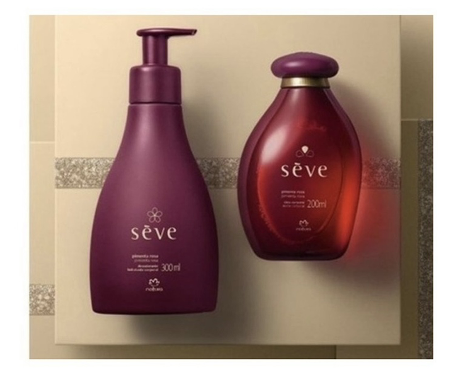 Kit Presente Seve Natura Pimenta Rosa Óleo E Hidratante