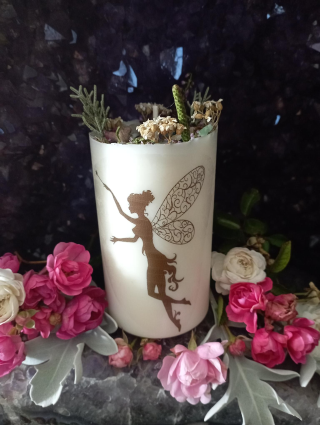 Bougie pilier Fée🧚‍♀️