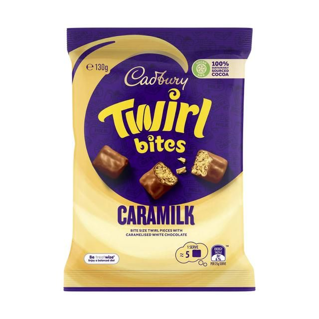 Cadbury Caramilk Twirl Bites 130g