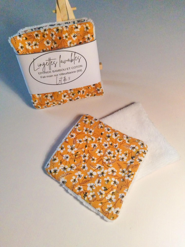 Lingettes démaquillantes Miyu Jaune