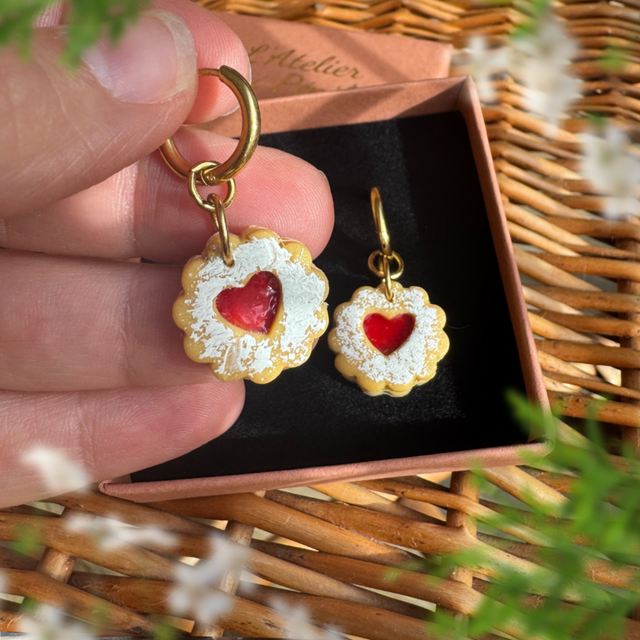 Sablés coeur à la fraise