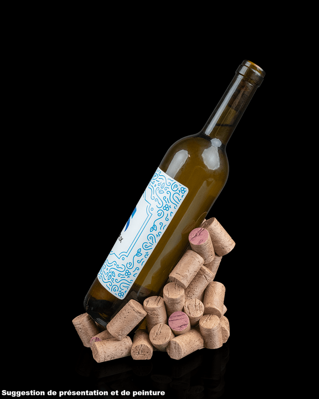 Support bouteille de vin : Bouchons de liège