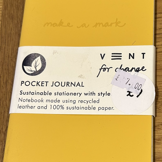 Lovely leather notebook