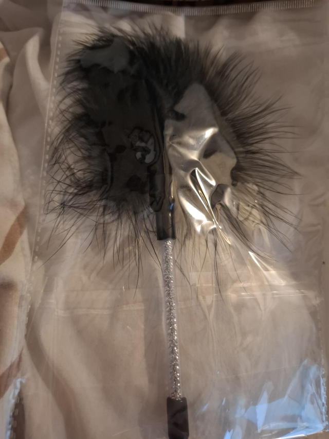 Plumeau à caresses - noir