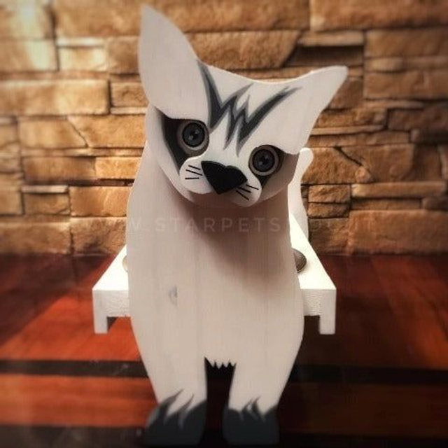 Porta Ciotole Miaoo Bianco