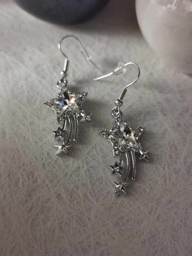 Boucles d'oreilles Étoile Filante 