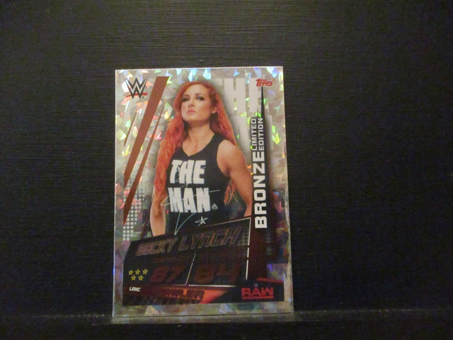 Becky Lynch - Slam Attax Universe Bronze Limited Edition Original Trading Card #LEMC