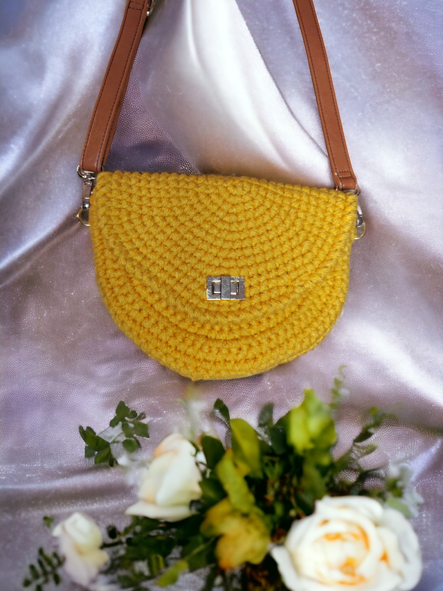 Sac &quot;LUNE&quot; moutarde