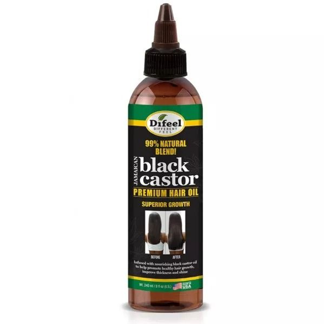  DIFEEL: PREMIUM HAIR OIL - JAMAICAN BLACK CASTOR OIL 8OZ SH48-JAM80