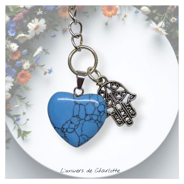 Porte-clés "Turquoise" hamza PC-010