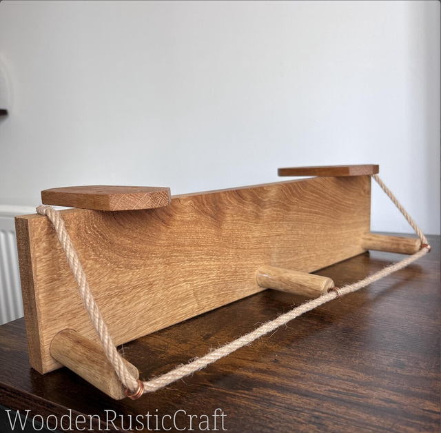 Oak Kitchen Spice Shelf