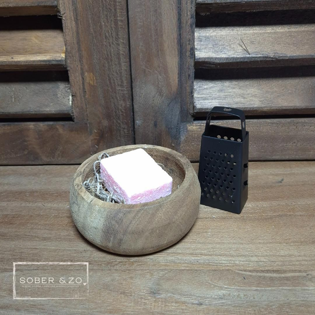 Kadosetje met rond houten bakje