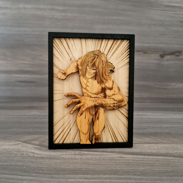 Mini Cuadro Ataque a los Titanes Eren