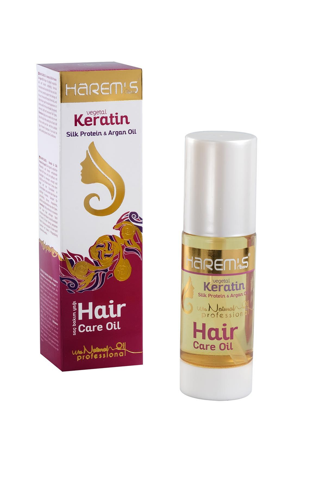 HAREM&#039;S Keratynowy Olejek do Pielęgnacji Włosów SILK PROTEIN &amp; ARGAN OIL 100ml