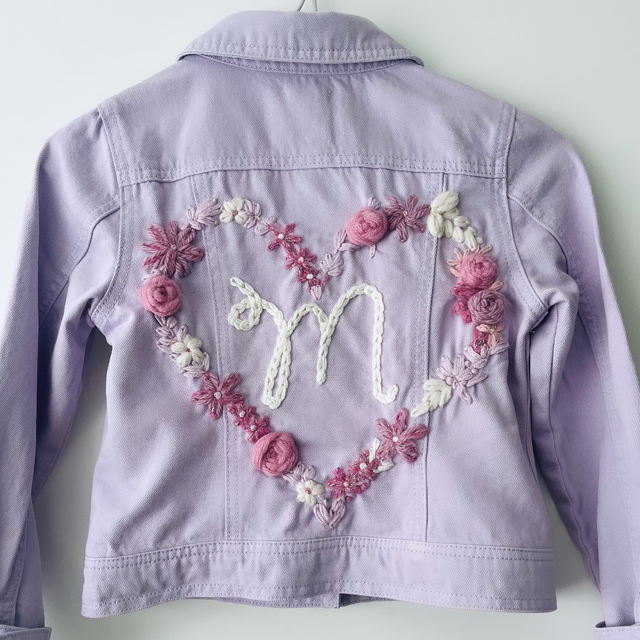 Heart garland Inital Jacket