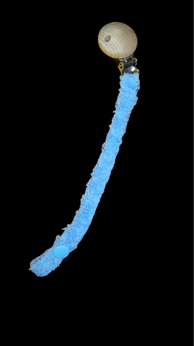 Accroche sucette bleu