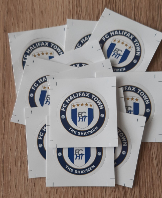 FC Halifax Town Paper Stickers x 12