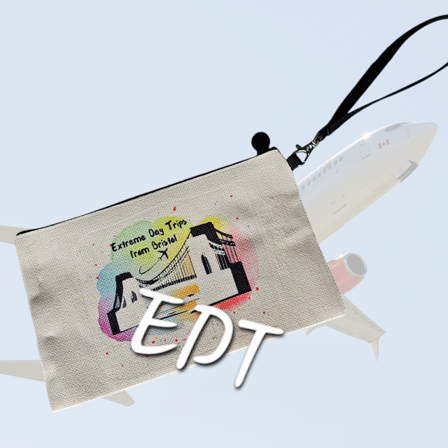 Linen Zip Pouch with Wristlet