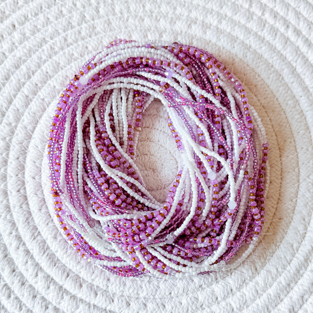 Bine-Bine violet &amp; blanc 