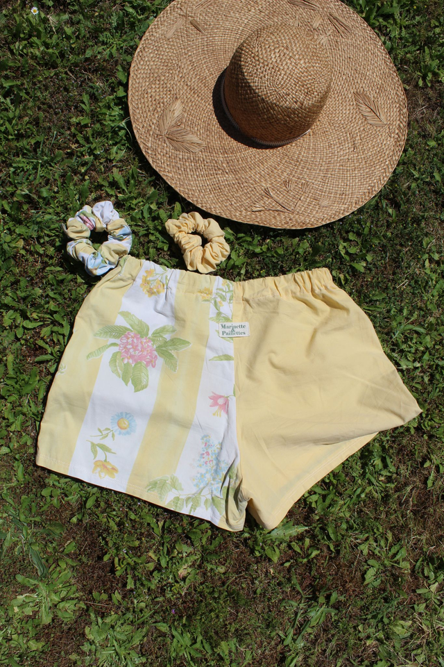 Short bicolore jaune - Taille 1