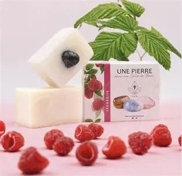 Savon Framboise - Une pierre dans ma salle de bain