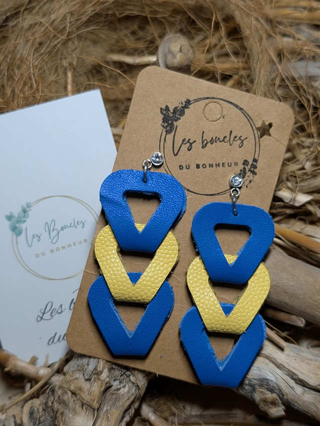 Boucles d'oreilles Création variée tresse cv001