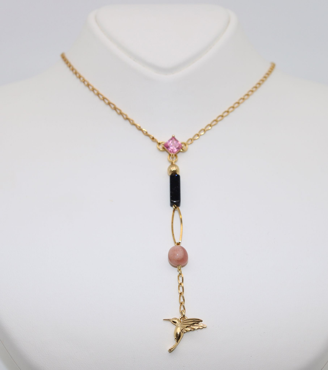 Y - Kette mit Kolibri