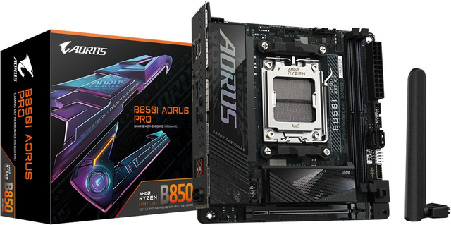 02.2.0101 – Scheda Madre Gigabyte B850I AORUS PRO – Mini‑ITX compatta premium con WiFi 7 per Ryzen 7000/8000/9000