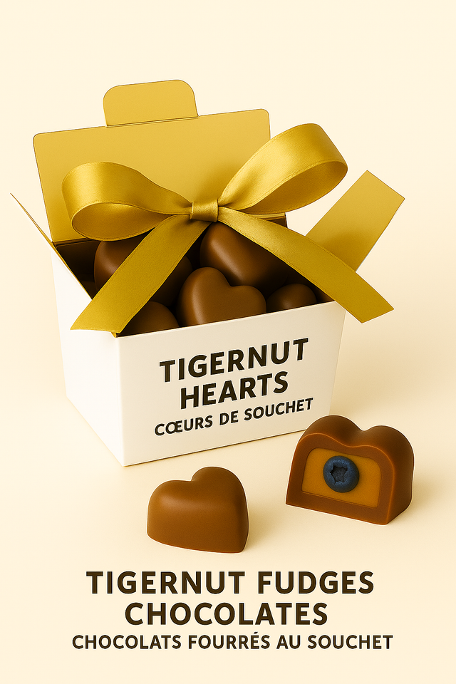 Tigernut Hearts - Coeurs de Souchet - Blueberry - 150g 