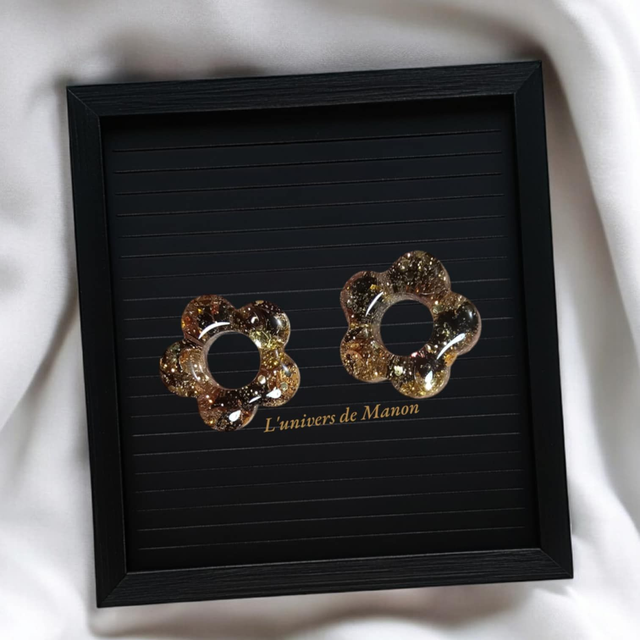 2 Pampilles fleurs (créoles interchangeables) 